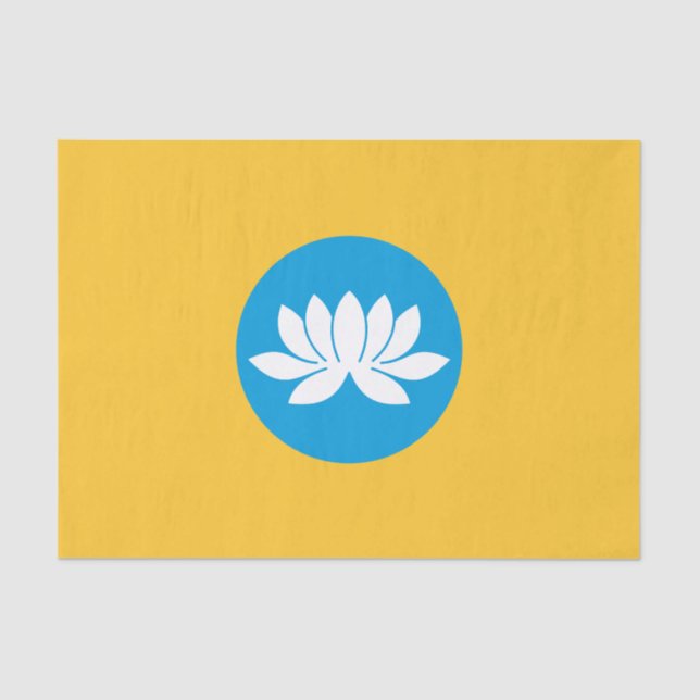 Kalmykia Flag Tissue Paper (Front)