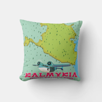 Kalmykia Russia map Cushion