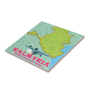 Kalmykia Russia map Tile