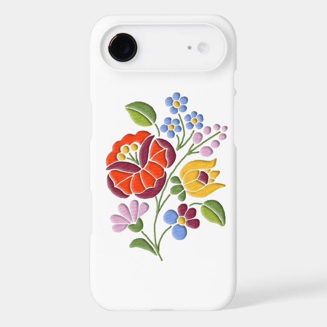Kalocsa Embroidery - Hungarian Folk Art Case-Mate iPhone Case (Back)
