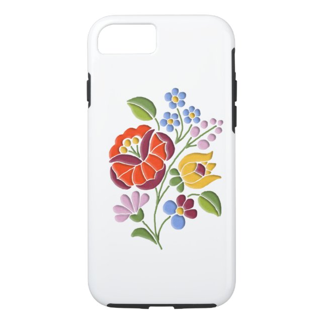 Kalocsa Embroidery - Hungarian Folk Art Case-Mate iPhone Case (Back)