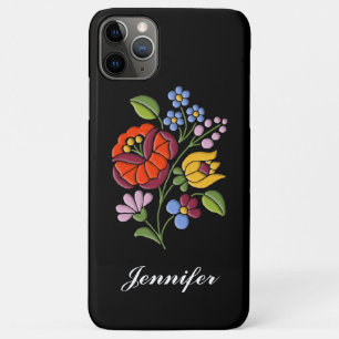 Kalocsa Embroidery - Hungarian Folk Art iPhone 11 Pro Max Case