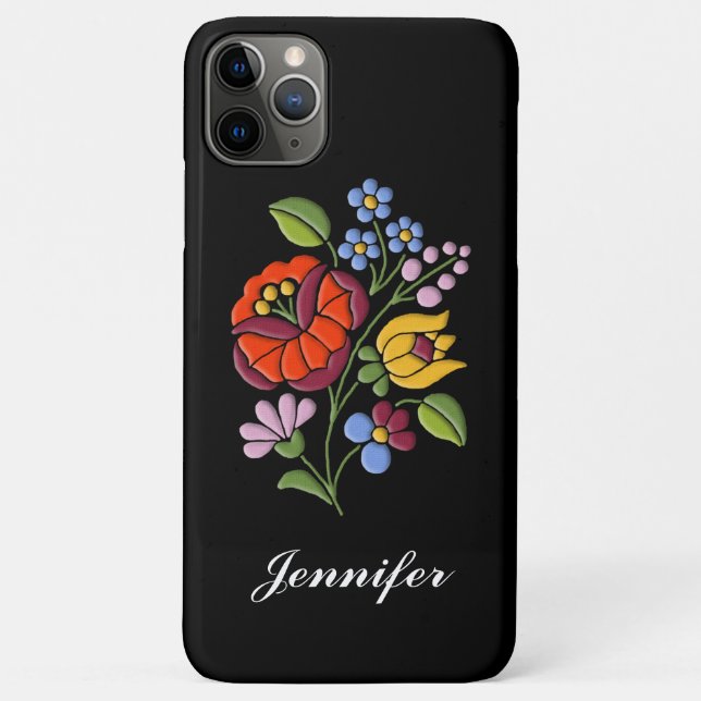 Kalocsa Embroidery - Hungarian Folk Art Case-Mate iPhone Case (Back)