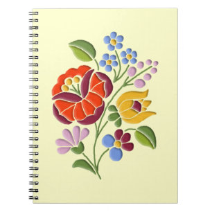 Kalocsa Embroidery - Hungarian Folk Art Notebook