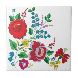Kalocsa Embroidery Tile