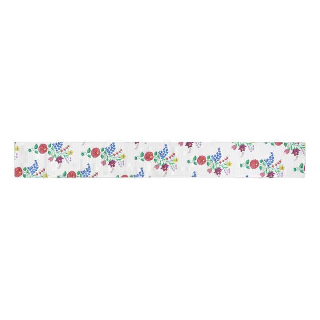 Kalocsa Hungarian Ribbon Grosgrain Ribbon (Front)
