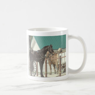 Kalona Amish Horses Coffee Mug