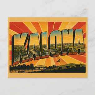 Kalona Iowa River Valley Farmland Art Postcard