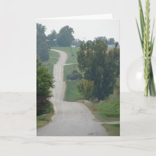 Kalona, Iowa Rural Street Card (Front)