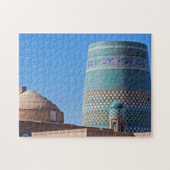 Kalta Minor Minaret - Khiva, Uzbekistan, Asia Jigsaw Puzzle (Horizontal)