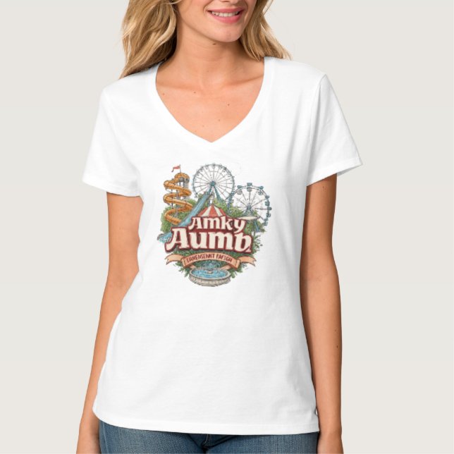Kalyan Amusement Park Wave Logo T-Shirt (Front)