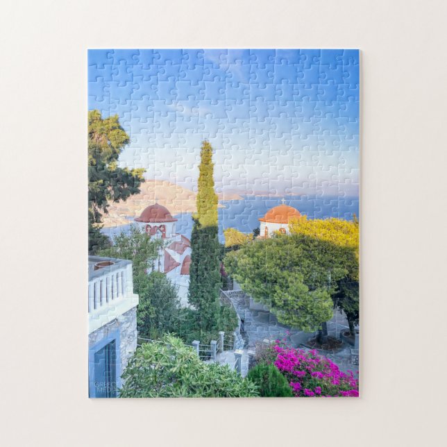 Kalymnos - Agios Savvas View Puzzle (Vertical)