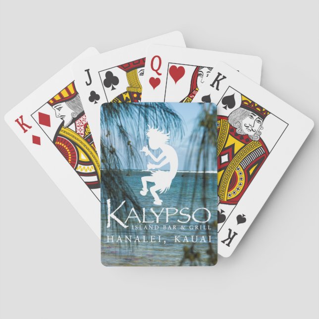 Kalypso Kane Logo in White Playing Cards (Back)