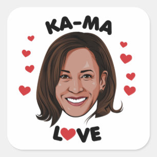 KAMA-LOVE SQUARE STICKER