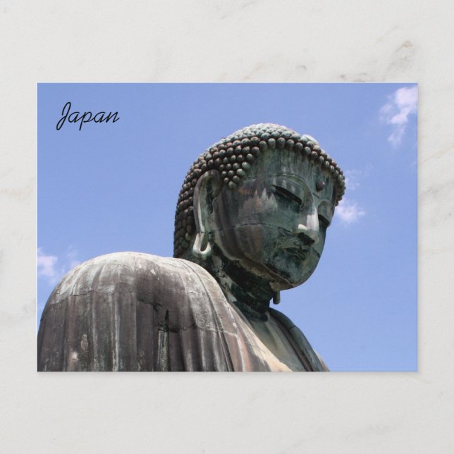 kamakura buddha face postcard (Front)