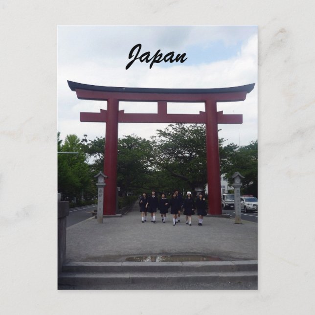 kamakura torii gate postcard (Front)