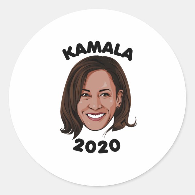 KAMALA 2020 CLASSIC ROUND STICKER (Front)