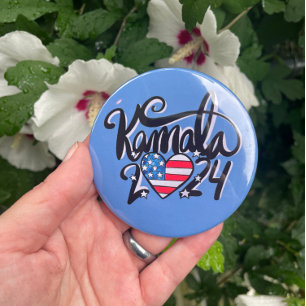 Kamala 2024                                        7.5 cm round badge