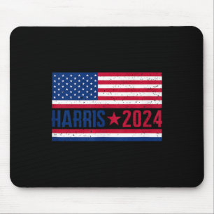Kamala 2024 American Flag  Mouse Mat