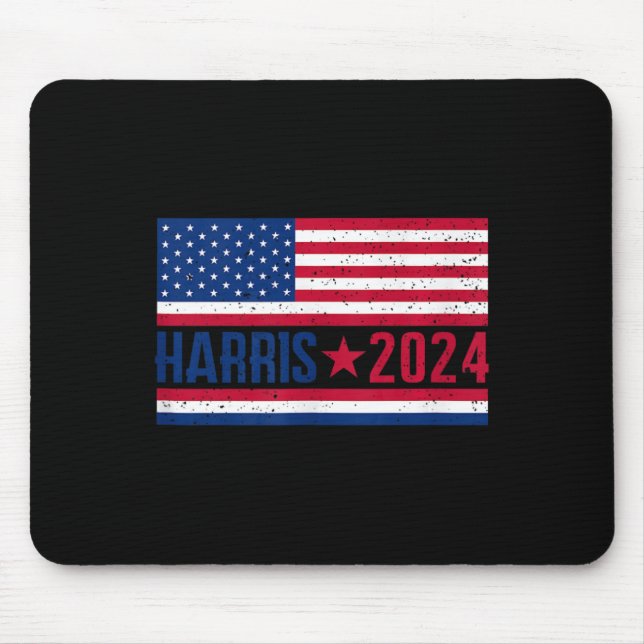 Kamala 2024 American Flag  Mouse Mat (Front)