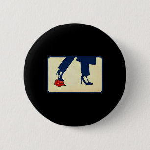 Kamala 2024 Anti Mega High Heels Step On Red Hat 6 Cm Round Badge