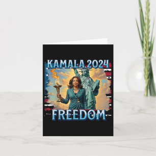 Kamala 2024 For President Campaign Lady Liberty To Card