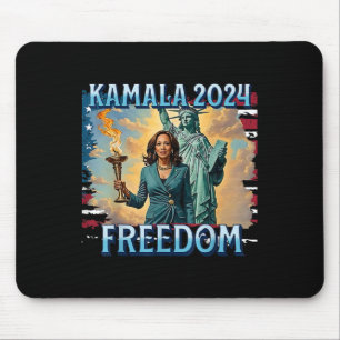 Kamala 2024 For President Campaign Lady Liberty To Mouse Mat