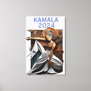 Kamala 2024 for President Thunder_Cove Canvas Print