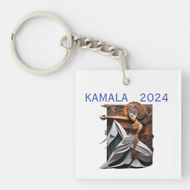 Kamala 2024 for President Thunder_Cove  Key Ring (Front)
