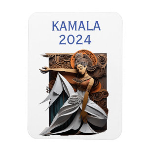 Kamala 2024 for President Thunder_Cove  Magnet