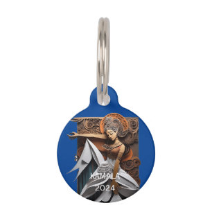 Kamala 2024 for President Thunder_Cove Pet Tag