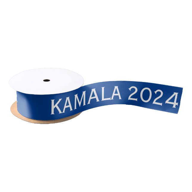 Kamala 2024 for President Thunder_Cove  Satin Ribbon (Spool)