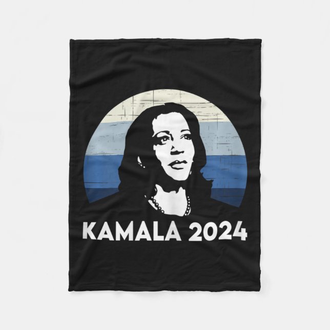 Kamala 2024 Kamala Harris 2024 President  Fleece Blanket (Front)