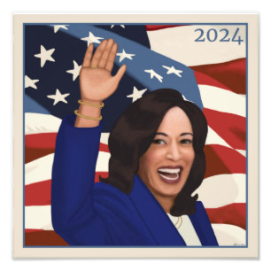 Kamala 2024 photo print