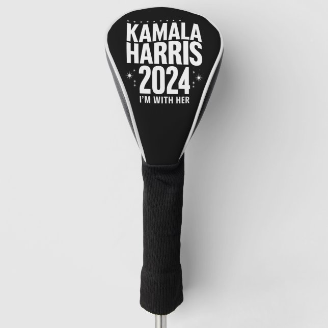 Kamala 2024 Support I'm With Her Kamala Harris  Golf Head Cover (Front)