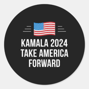 Kamala 2024 - Take America Forward - Classic Round Sticker