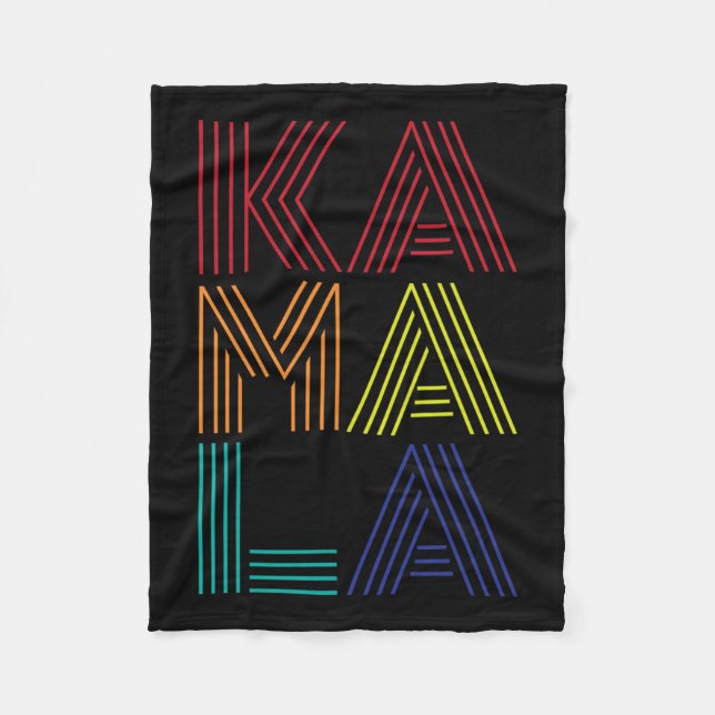 Kamala 2024 Us Flag Election 2024  Fleece Blanket (Front)