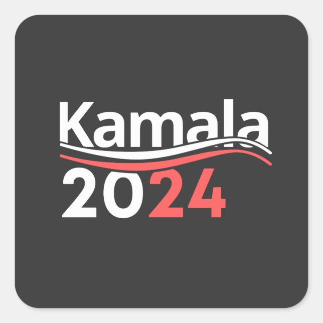 kamala 2024, vice president kamala harris forwomen square sticker (Front)