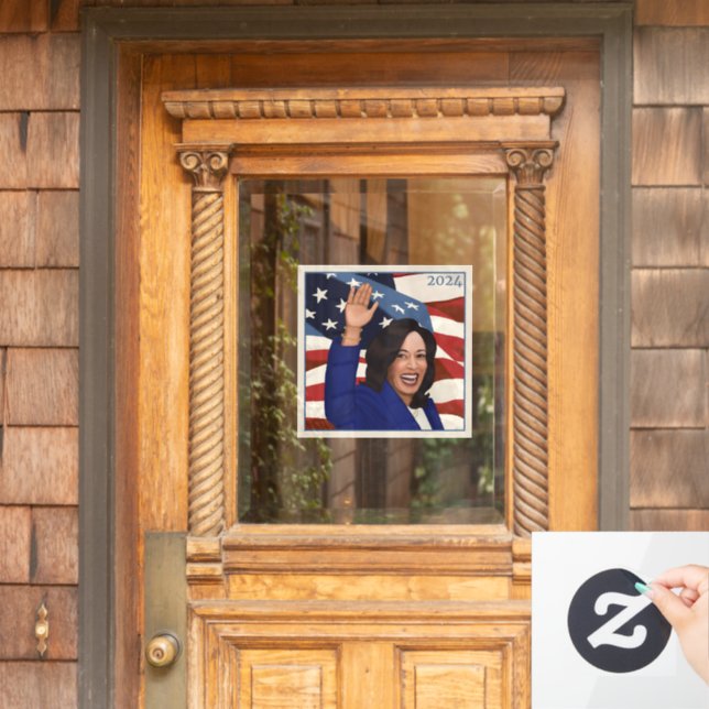 Kamala 2024 window cling (Home Door)