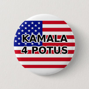 KAMALA 4 POTUS 6 CM ROUND BADGE