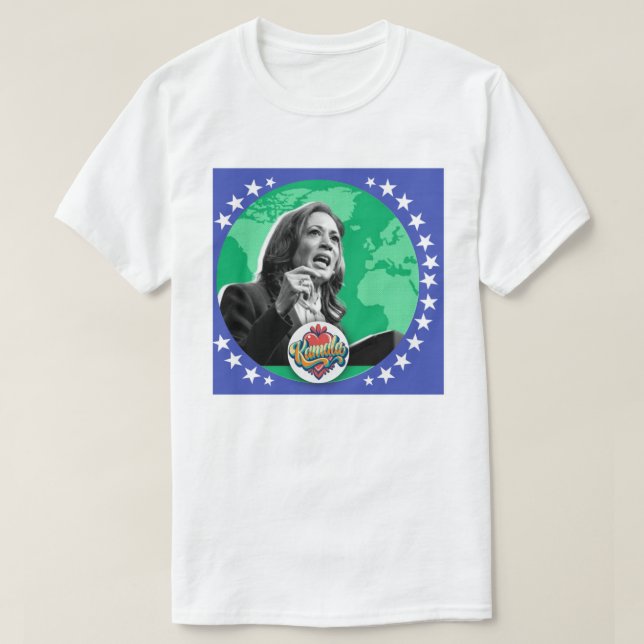 "Kamala: A Global Voice of Leadership" T-Shirt (Design Front)