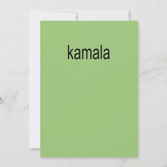 Kamala Album Cover Invitation (Front)