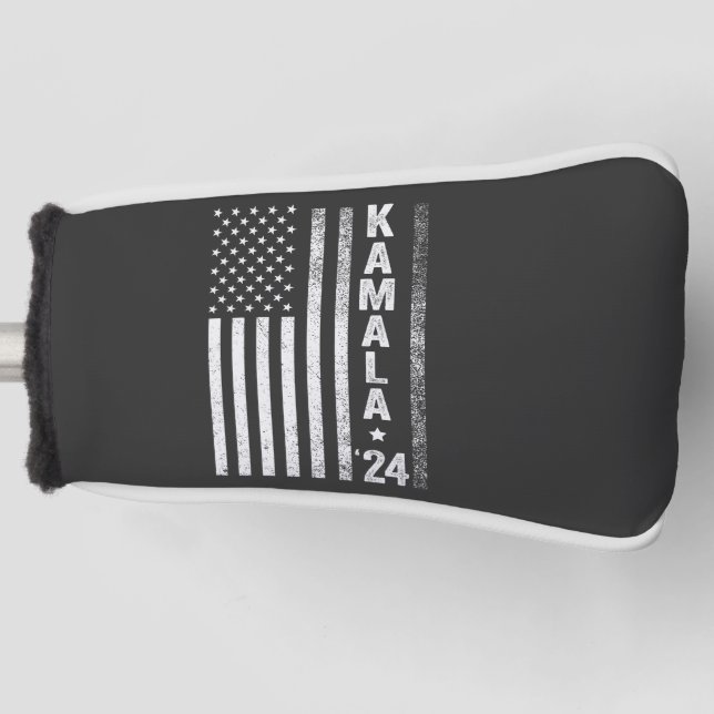 Kamala American Flag President Election USA Golf Head Cover (Front)