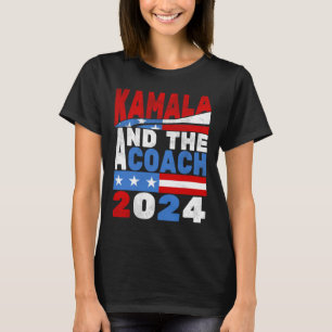 Kamala And The Coach Cat Lady Election 2024  T-Shirt