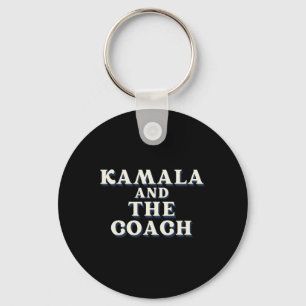 Kamala And The Coach For Kamala Harris Tim Walz 20 Key Ring