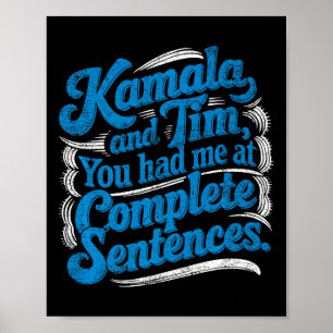 Kamala And Tim Harris Wheimer Presidential Electio Poster