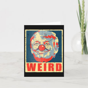 Kamala Anti Trump Clown Vintage Retro Trump Weird Card