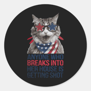Kamala Anyone Who Breaks Into Her House Is Getting Classic Round Sticker