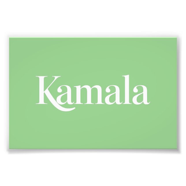 Kamala Brat Kamala Harris for President 2024  Photo Print (Front)