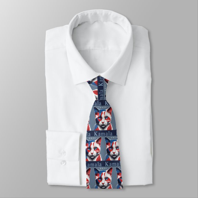 Kamala Cat 2024 US election Democrat Tie (Tied)